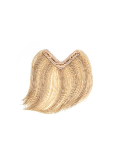 Clip-In Bangs Hair Extension #R4/18/22 Rooted Golden Blonde