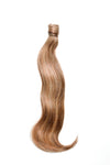 Clip-In Pony Tail Hair Extension #640 Chestnut Latte Highlight