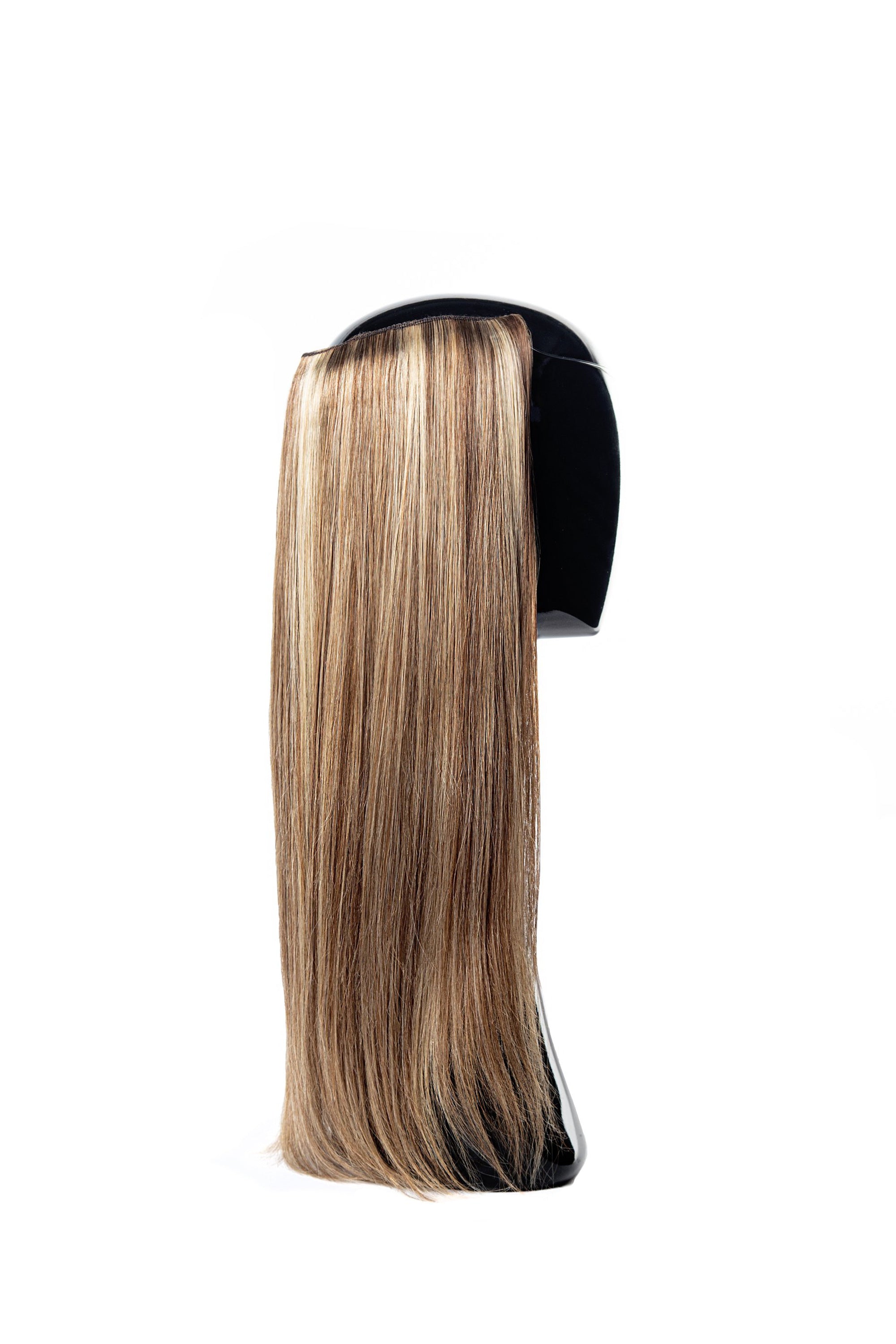Halo Style Hair Extensions #640 Chestnut Latte Highlight