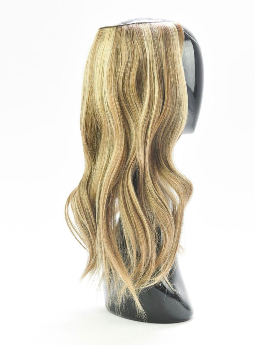 Halo Style Hair Extensions #640 Chestnut Latte Highlight