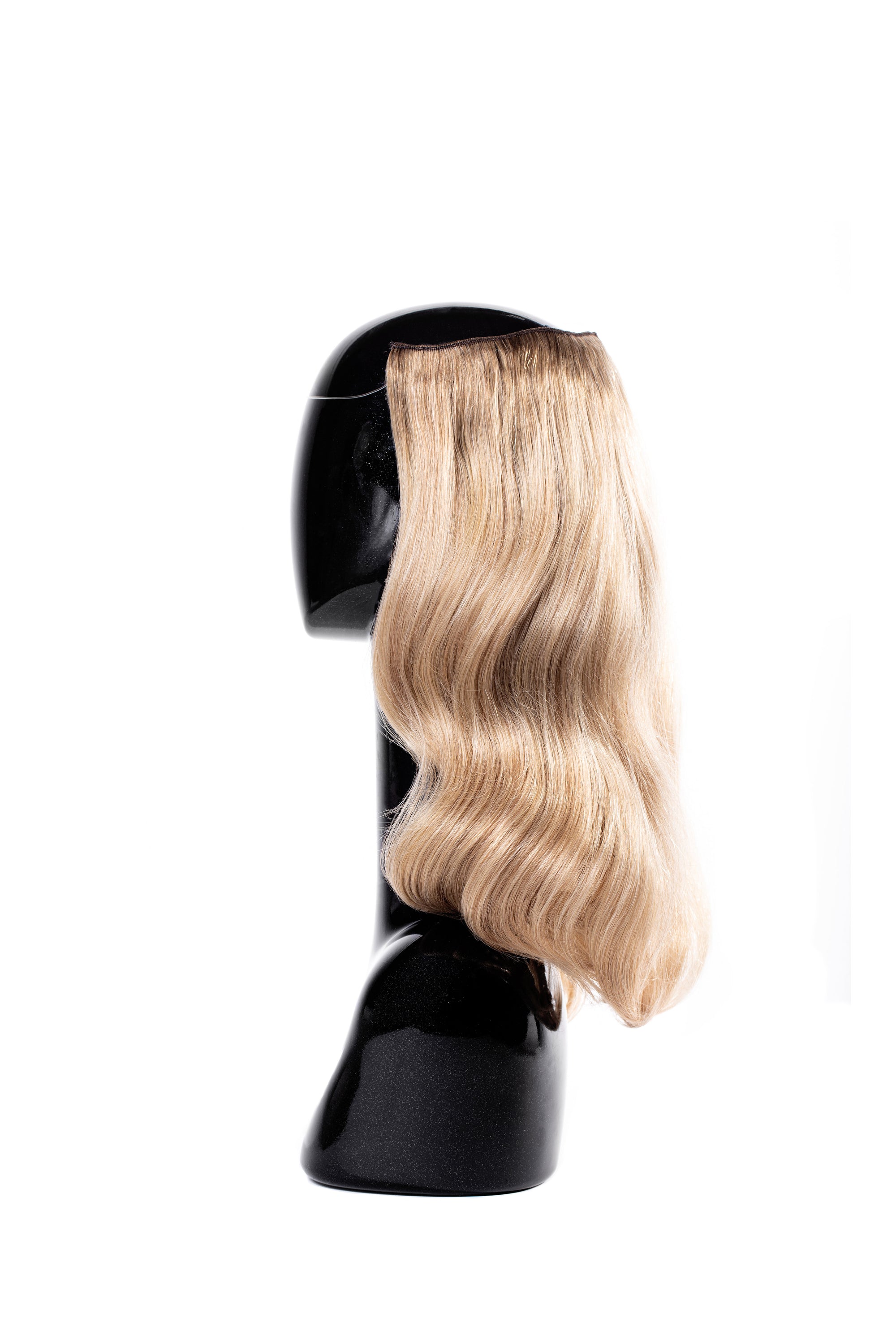 Halo Style Hair Extensions #R4A-18/22 Rooted Golden Blonde